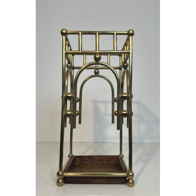 Porte-Parapluies Laiton, Goût de Josef Hoffmann, Autriche, vers 1900