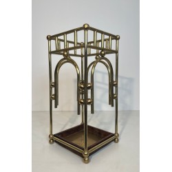Porte-Parapluies Laiton, Goût de Josef Hoffmann, Autriche, vers 1900