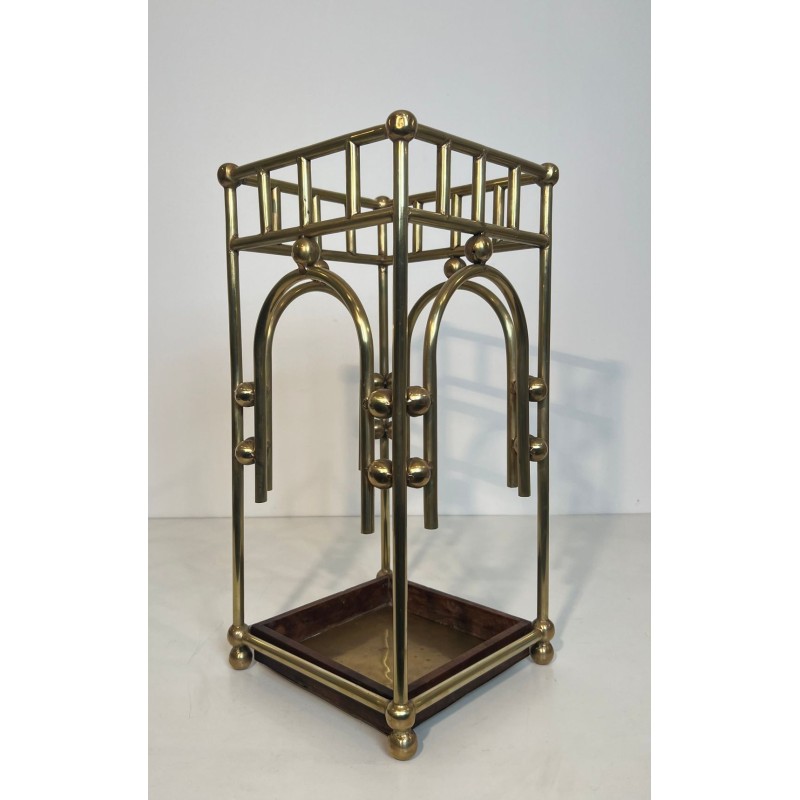 Porte-Parapluies Laiton, Goût de Josef Hoffmann, Autriche, vers 1900