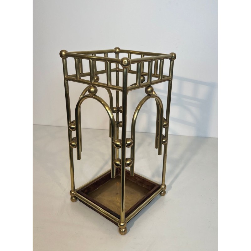 Porte-Parapluies Laiton, Goût de Josef Hoffmann, Autriche, vers 1900
