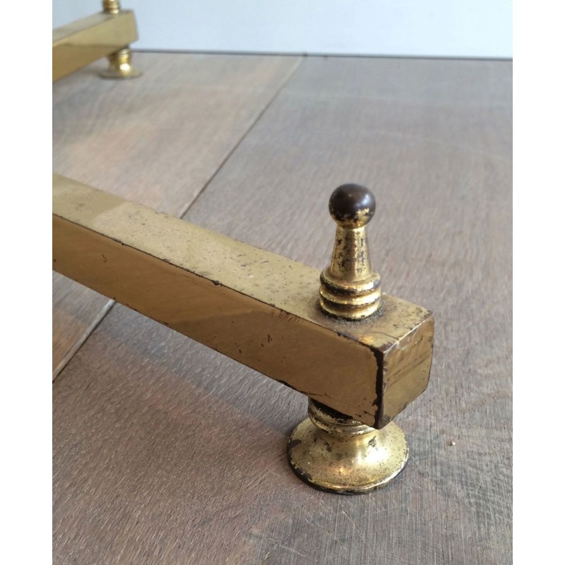 Brass Freestanding Coat Rack, Neoclassical Style, French, c. 1940