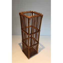 Porte-Parapluie en Rotin, Travail Français, vers 1970