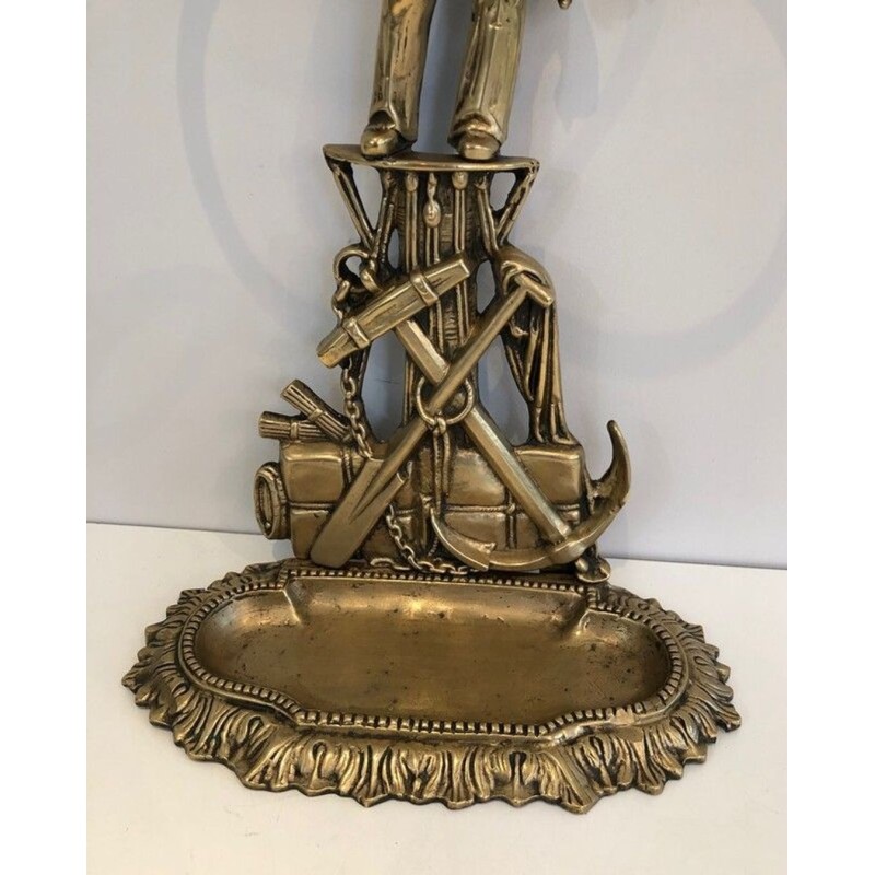 Porte-Parapluie en Bronze Figuratif, Marin, Art Nouveau, France, v. 1900
