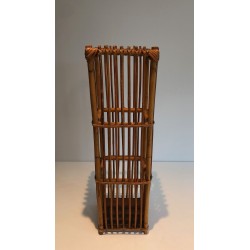 Porte-Parapluie en Rotin, Travail Français, vers 1970