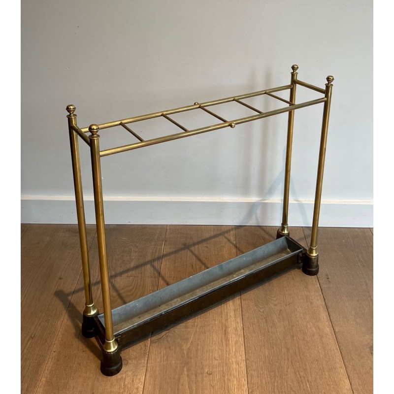 Porte-Parapluies Laiton et Fonte, Art Nouveau, France, v. 1900
