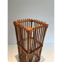 Porte-Parapluie en Rotin, Travail Français, vers 1970