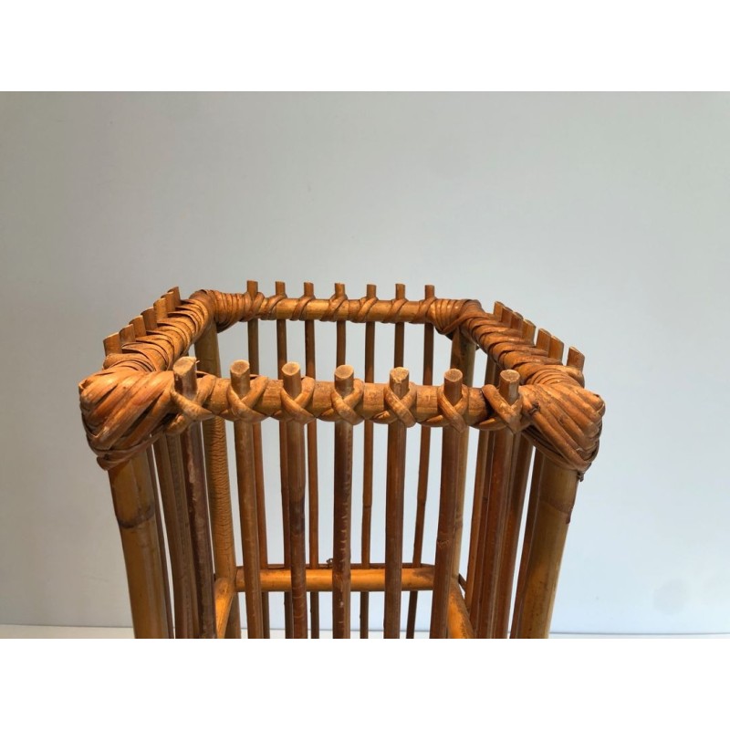 Rattan Umbrella Stand, French, circa 1970