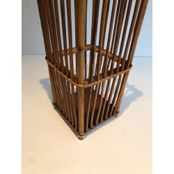 Porte-Parapluie en Rotin, Travail Français, vers 1970