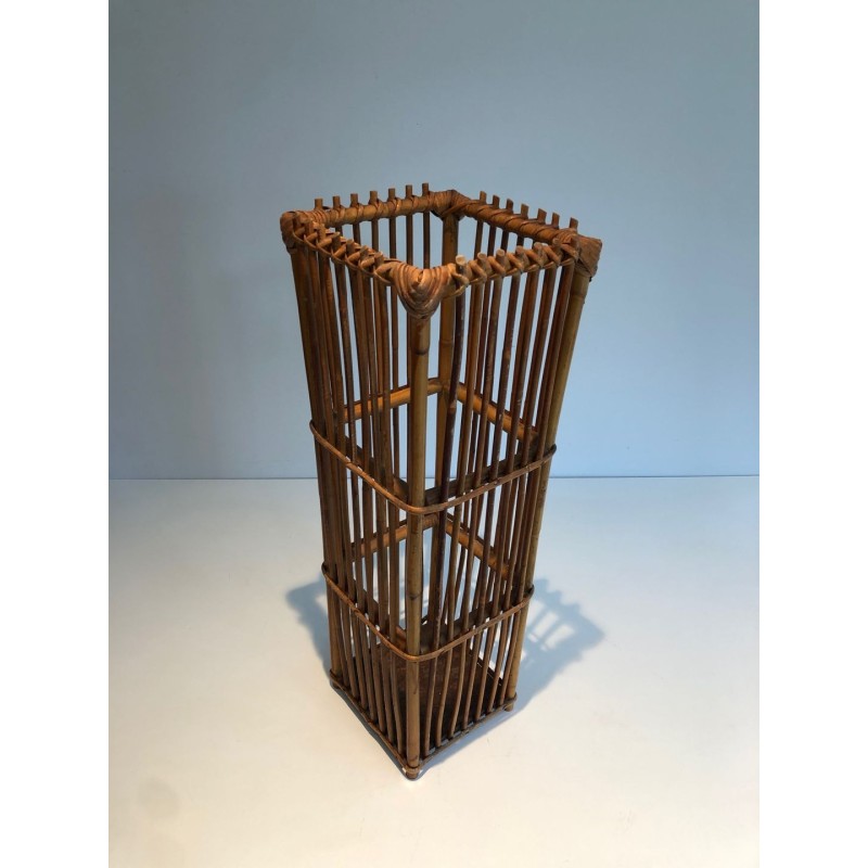 Rattan Umbrella Stand, French, circa 1970