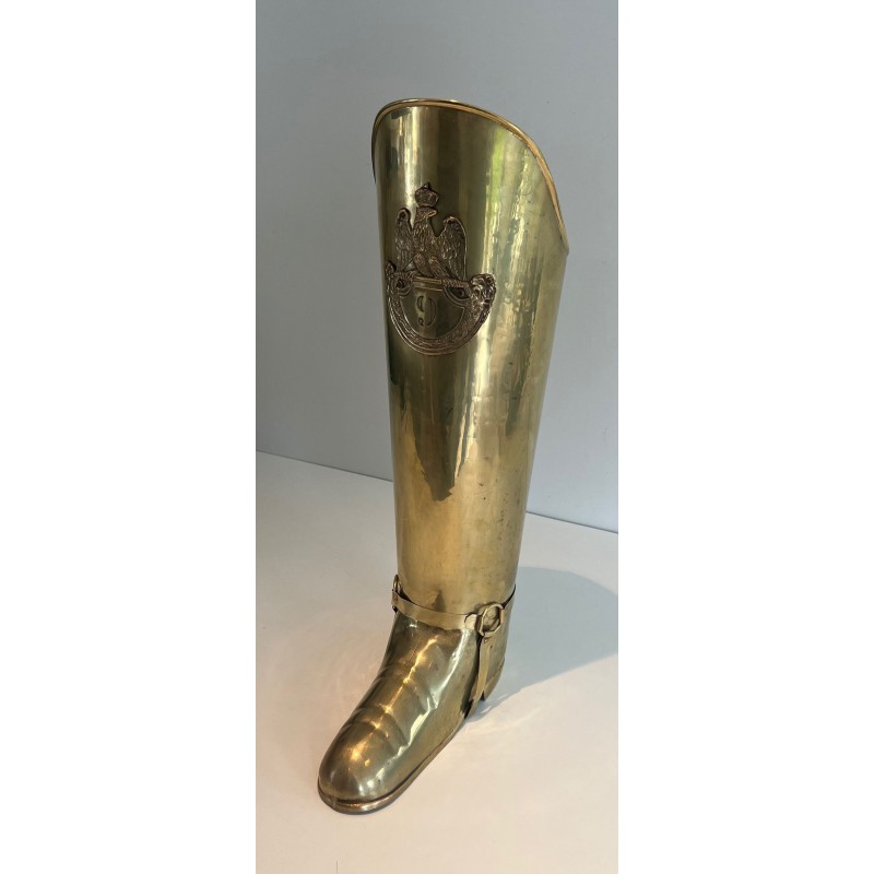 Porte-Parapluie en Forme de Botte en Laiton, France, v. 1940