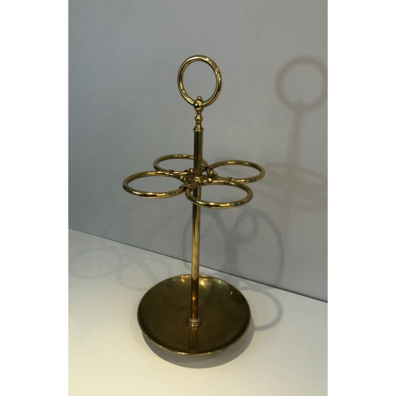Porte-Parapluies Rond en Laiton, France, Belle Époque, v. 1900