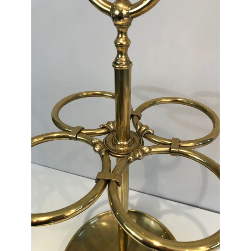 Porte-Parapluies Rond en Laiton, France, Belle Époque, v. 1900