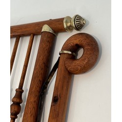 Bentwood & Brass Wall Coat Rack, Arts & Crafts, Austrian, c. 1900
