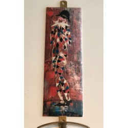 Pair of Commedia dell'Arte Coat Hooks, in the Taste of Fornasetti, c. 1970