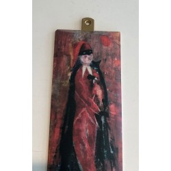 Paire de Patères Commedia dell’Arte dans le Goût de Fornasetti, v. 1970