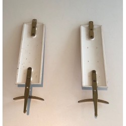 Pair of Commedia dell'Arte Coat Hooks, in the Taste of Fornasetti, c. 1970