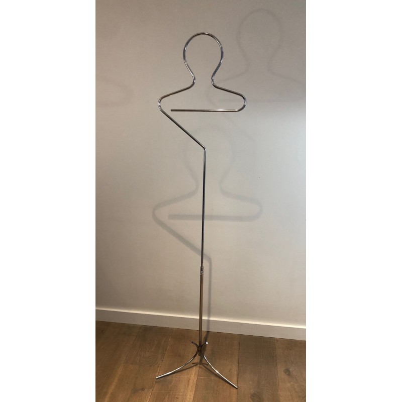Chrome Valet Stand, Mid-Century Modern, French, 1960 | Maison BARROIS