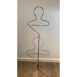 Valet de Nuit en Chrome, Mid-Century Modern, France, 1960 | Maison BARROIS