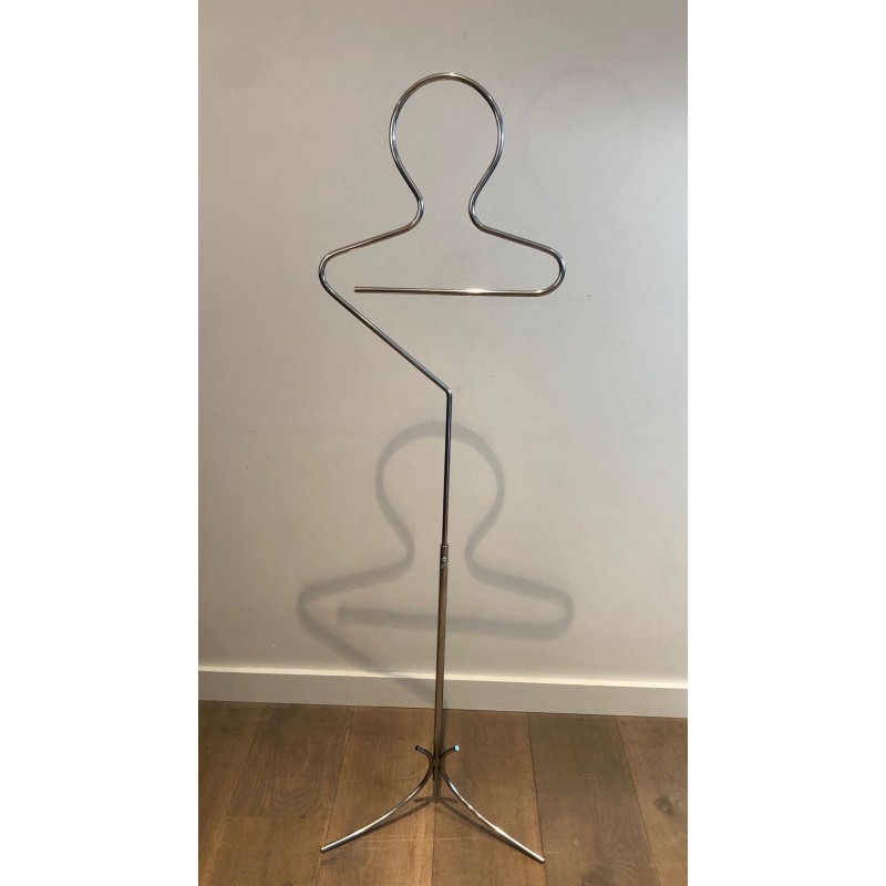 Valet de Nuit en Chrome, Mid-Century Modern, France, 1960 | Maison BARROIS