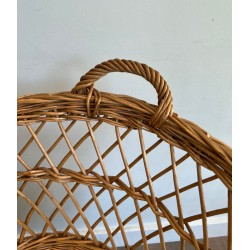 Rattan Cradle on Casters, French, circa 1950 | Maison BARROIS