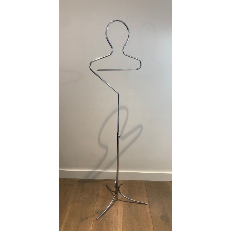 Chrome Valet Stand, Mid-Century Modern, French, 1960 | Maison BARROIS