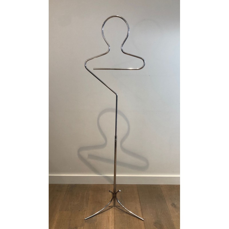 Chrome Valet Stand, Mid-Century Modern, French, 1960 | Maison BARROIS