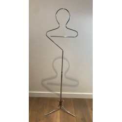 Valet de Nuit en Chrome, Mid-Century Modern, France, 1960 | Maison BARROIS