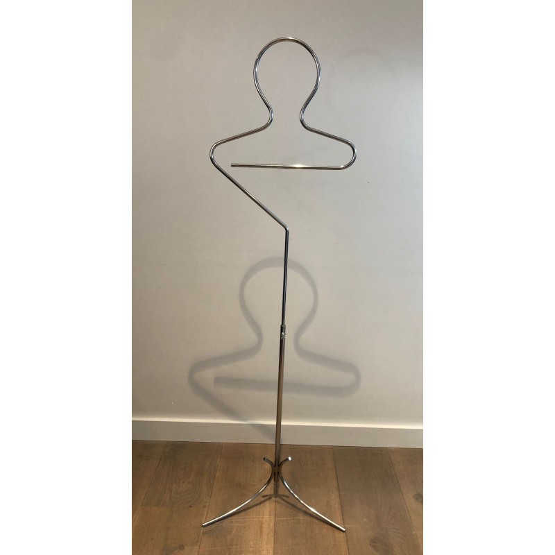 Chrome Valet Stand, Mid-Century Modern, French, 1960 | Maison BARROIS