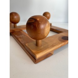 Porte-Manteau Mural Accordéon en Sapin, Goût Perriand, 1950 | Maison BARROIS