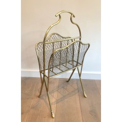 Paire de Porte-Revues Néoclassiques Laiton, Attr. Maison Jansen, v.1900