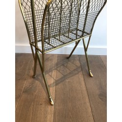 Paire de Porte-Revues Néoclassiques Laiton, Attr. Maison Jansen, v.1900