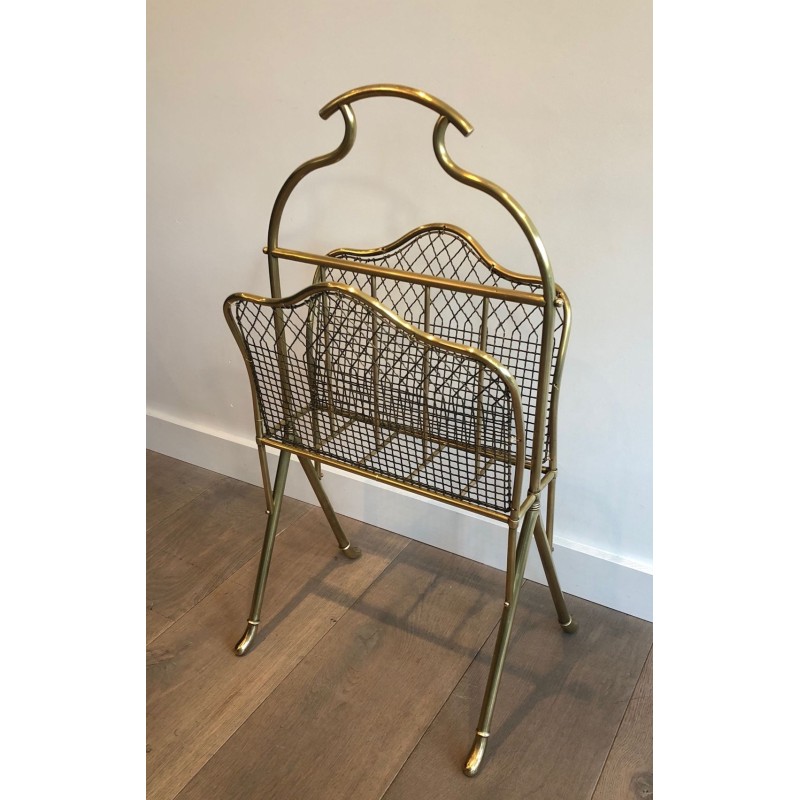 Paire de Porte-Revues Néoclassiques Laiton, Attr. Maison Jansen, v.1900