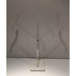 Valet de Nuit en Plexiglas, Travail Français Mid-Century Modern, v.1970