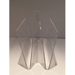 Porte-Revues en Plexiglas, Travail Français Mid-Century Modern, v.1970