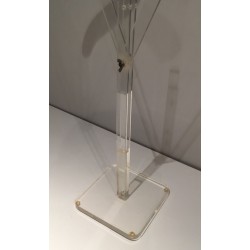 Plexiglass Lucite Valet Stand, French Mid-Century Modern, c.1970