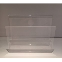 Plexiglass Magazine Rack, French Mid-Century Modern, c.1970