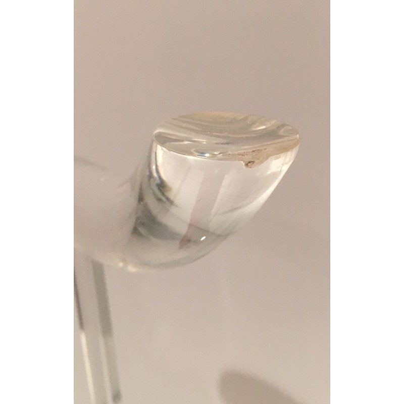 Valet de Nuit en Plexiglas, Travail Français Mid-Century Modern, v.1970