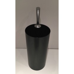 “Golf” Black Plastic & Chrome Umbrella Stand, Archap, Italian, c.1970
