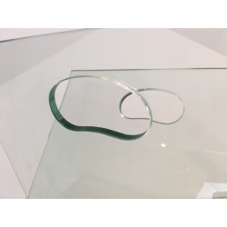 Porte-Revues Verre et Acier Brossé, Goût François Arnal, Travail Français, vers 1970