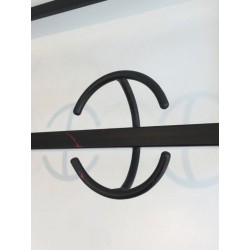 Functionalist Black Metal Coat Rack French Design 1950