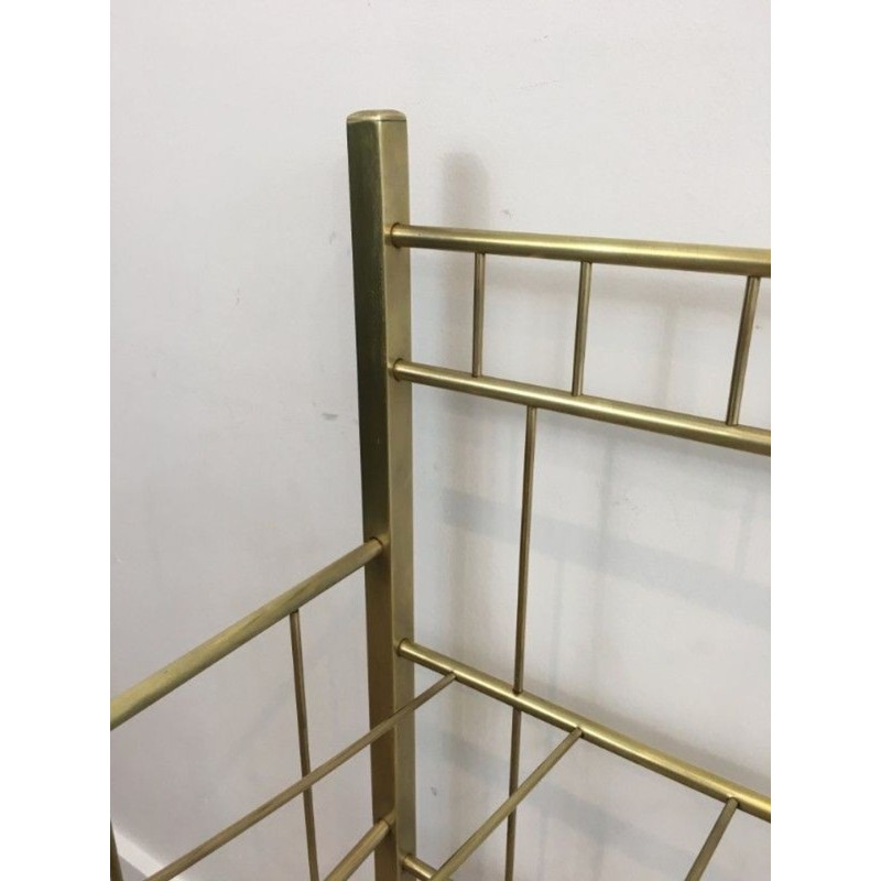 Brass Magazine Rack French Belle Époque circa 1900