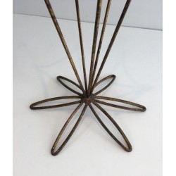 Porte-Parapluies Fer Forgé Doré Art Déco Français 1935