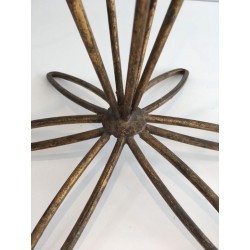 Gilt Iron Umbrella Stand Art Déco French circa 1935