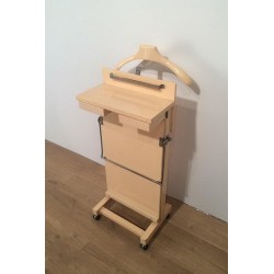 Valet de Nuit Bois Laqué, Mid-Century Modern, France vers 1975 | Maison BARROIS