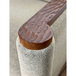 Paire de Fauteuils Bois à la Gouge, Style Brutaliste, France vers 1980 | Maison BARROIS