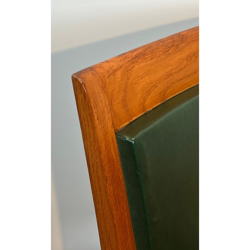 Fauteuils Art Déco Chêne Cuir De Coene Frères, Belgique vers 1935 | Maison BARROIS