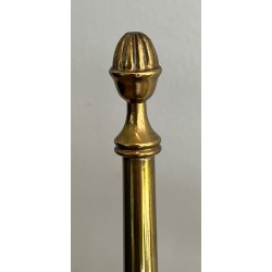 Paire de Chaises Néoclassiques Laiton, Velours Bleu Roi, Maison Jansen, v. 1940