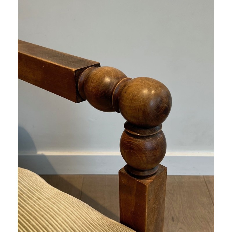 Important Fauteuil Brutaliste Goût Dudouyt France 1945