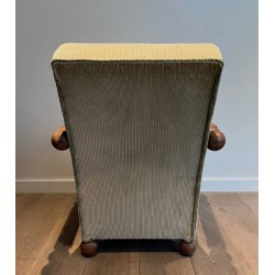 Important Brutalist Armchair Manner of Dudouyt French 1945