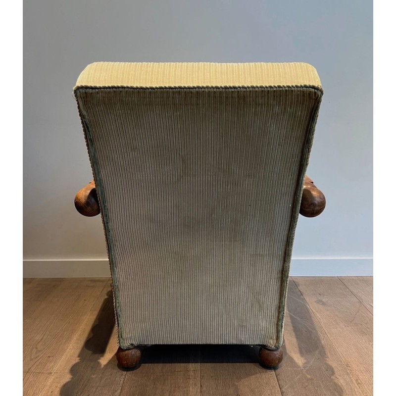 Important Fauteuil Brutaliste Goût Dudouyt France 1945